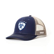 Men's Navy Shield Snap Back Cap