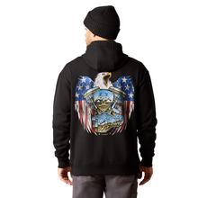 Mens Rebar Workman Moto Eagle Hoodie