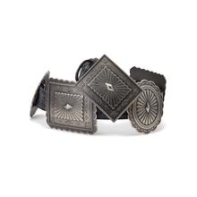 Women's Oval and Rectangle Concho Belt