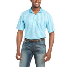 Men's Melange Stripe Polo