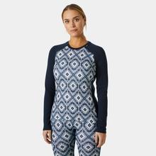 Women's Lifa Merino Midweight Graphic Crew by Helly Hansen in Loveland CO