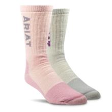 Women's Midweight Merino Wool Blend Steel Toe Work Sock 2 Pair Multi Color Pack by Ariat in Brockport NY