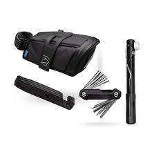 Combipack Medi Saddlebag X 1Pc, Compact Minipump X 1Pc, Tire Levers X 3Pcs, Mini Tool 10 Functions X 1Pc by Shimano Cycling