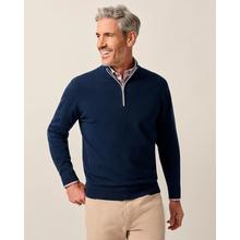 Desmond Plaited Cotton Blend 1/4 Zip Sweater by Johnnie-O