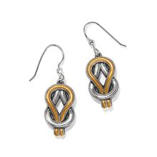 Interlok Harmony Two Tone French Wire Earrings by Brighton in Stonecrest GA