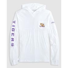 Men's LSU Edison T-Shirt Hoodie - Tiger Eye Logo