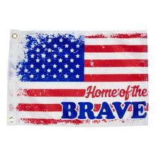 Taylor Made Home Of The Brave Boat Flag, 12" x 18" #1621 by LIPPERT in Murrells Inlet SC