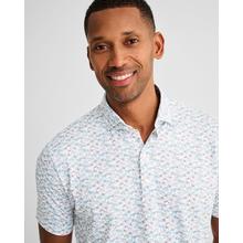 Mens Sure Shot Printed Jersey Performance Polo by Johnnie-O in Thousand Oaks CA