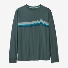 Kid's L/S Regenerative Organic Certified Cotton Ridge Rise Stripe T-Shirt by Patagonia in Palm Desert CA