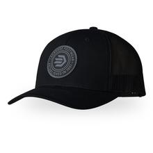 Black Rubber Patch Trucker