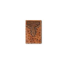 Men's Ostrich Trifold Wallet