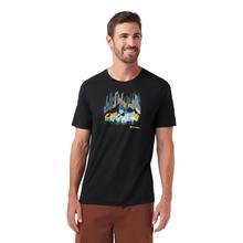 Unisex Vital Peaks Active Short Sleeve Graphic Tee Black by Smartwool