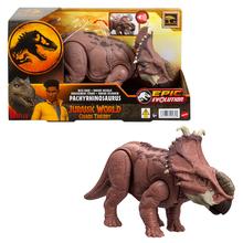 Jurassic World Wild Roar Pachyrhinosaurus Dinosaur Action Figure Toy, Head Strike Attack & Sound