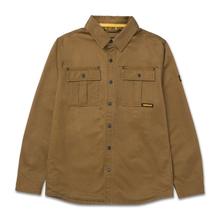 Men's Waxed Cotton Shirt Jacket Bronze