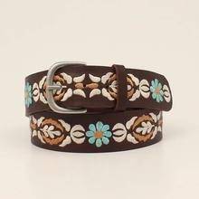 Women's Blue daisy embossed belt by Ariat in South Sioux City NE