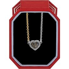 Neptune's Rings Woven Petite Heart Necklace Gift Box by Brighton in Weston FL