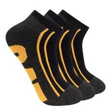 Men's Half Cushion Quarter Sock 3-Pack Black by CAT Footwear