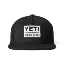 Built For The Wild Mid Pro Retro Flat Brim Hat - Black by YETI in Austin TX
