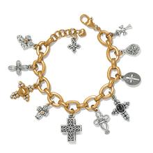 Heavenly Cross Charm Bracelet by Brighton in Swainsboro GA