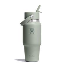 24 oz Wide Mouth Travel Bottle with Flex Straw Cap - Tonal Agave by Hydro Flask in Vancouver WA