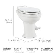 320 Gravity Flush Toilet 0713814081737