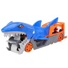 Hot Wheels Shark Chomp Transporter Playset With One 1:64 Scale Car For Kids 4 To 8 Years Old by Mattel