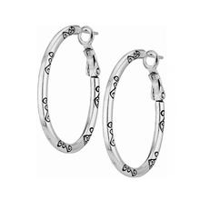 Oval Hoop Charm Earrings by Brighton in Berlin PA