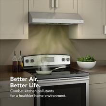 Glacier 36-Inch 300 Max Blower CFM 5 Sones Stainless Steel Range Hood by Broan-NuTone in Barnesville MN