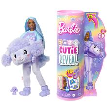Barbie Cutie Reveal Doll & Accessories, Cozy Cute Tees Poodle, "Star" Tee, Blue & Purple Streaked Hair, Brown Eyes by Mattel