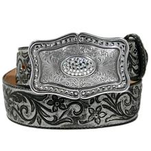 Silver Brocade Belt by Brighton