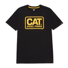 Men's Diesel Power Tee Black/Yellow by CAT Footwear