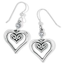 Alcazar Duet Heart French Wire Earrings