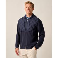 Mens Zuker Hooded Mixed Media Jacket by Johnnie-O