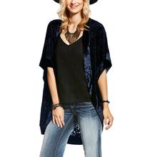 Women's Burnout Velvet Kimono Wrap