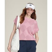 Mesh Argyle Sweater