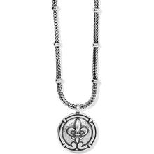 Fleur De Lis Large Coin Necklace