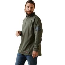 Men's FR Combat Stretch Patriot 1/4 Zip Work Shirt