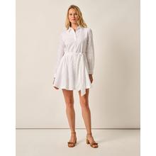 Womens Jenna Embroidered Flared Shirt Dress by Johnnie-O
