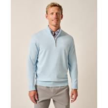 Mens Desmond Plaited Cotton Blend 1/4 Zip Pullover by Johnnie-O in Mishawaka IN