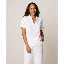 Womens Vita Woven Cotton Shirt by Johnnie-O