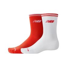 Unisex Running Stripe Midcalf Socks 2 Pack by New Balance