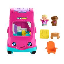 Fisher-Price Little People Barbie Little Dreamcamper Rv Playset With Music Lights & 2 Figures, Multilanguage Version