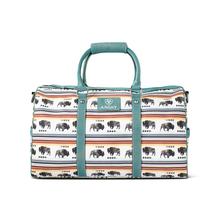 Womens Buffalo Print Duffel