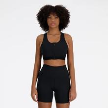 Women's NB Sleek Medium Support Pocket Zip Front Bra by New Balance in Raleigh NC