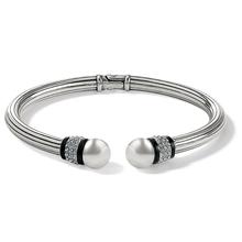 Meridian Open Hinged Bangle by Brighton