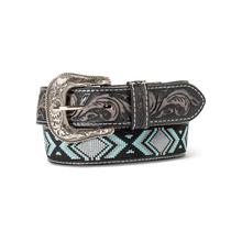 Mens Woven Geo Inlay Belt