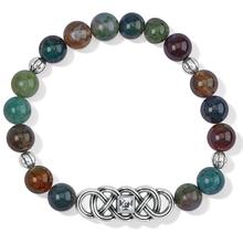 Interlok Lustre Jasper Stretch Bracelet