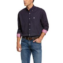 Men's Wrinkle Free Indham Print Classic Fit Shirt