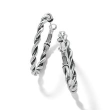 Interlok Twist Oval Leverback Hoop Earrings