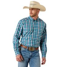 Men's Pro Series James Classic Fit Shirt in White Plaid by Ariat